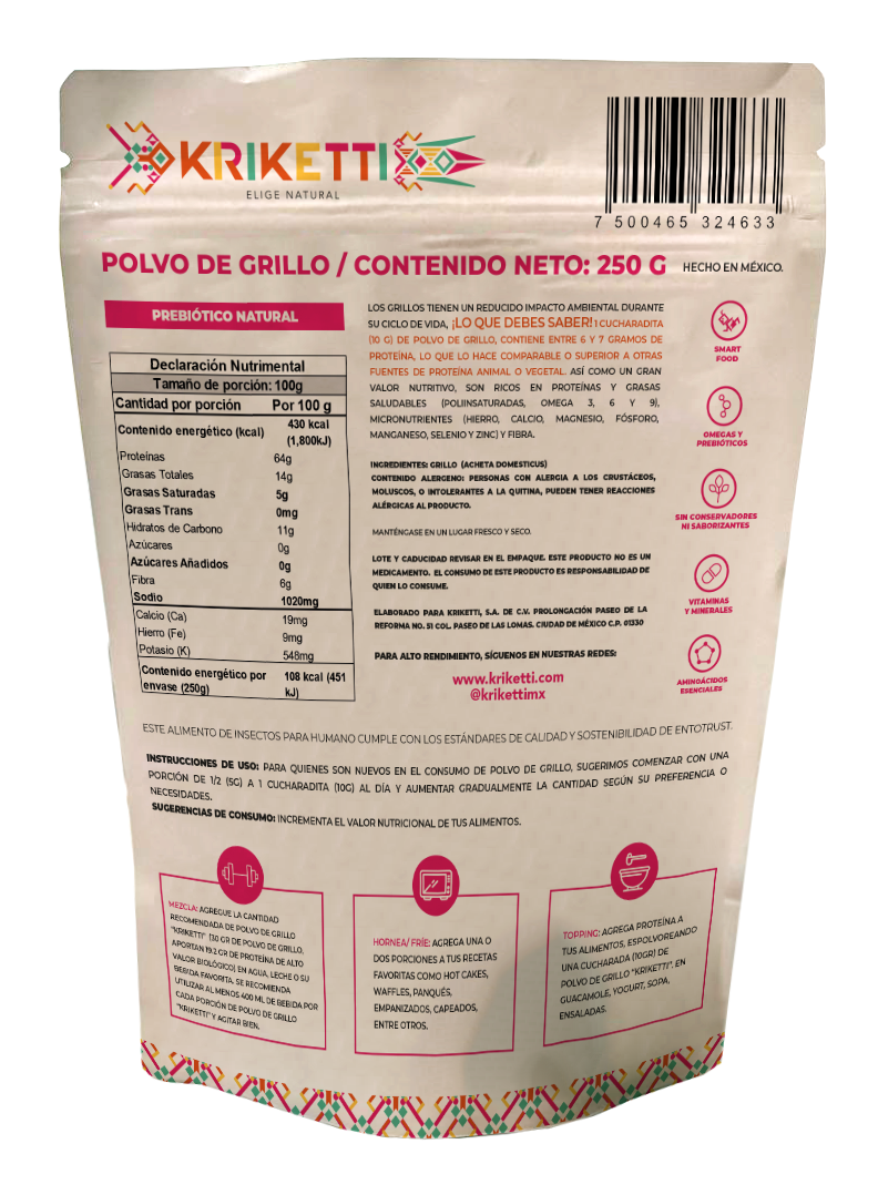 Polvo de Grillo - 250 g