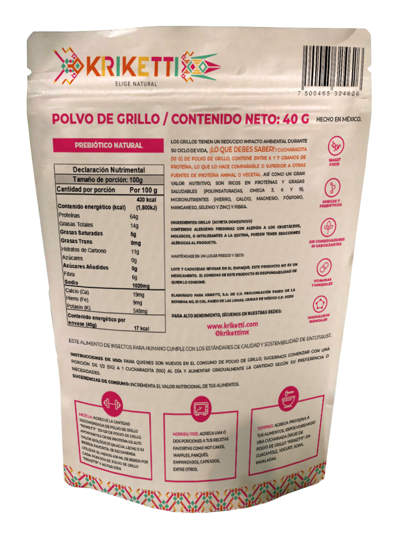 Polvo de Grillo - 40 g